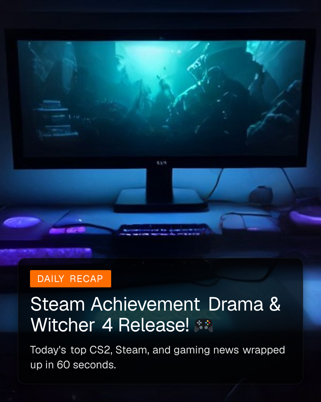 Steam Achievement Drama & Witcher 4 Release! 🎮 (1/6)