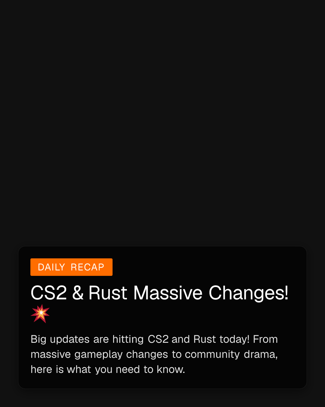 CS2 & Rust Massive Changes! 💥 (1/6)