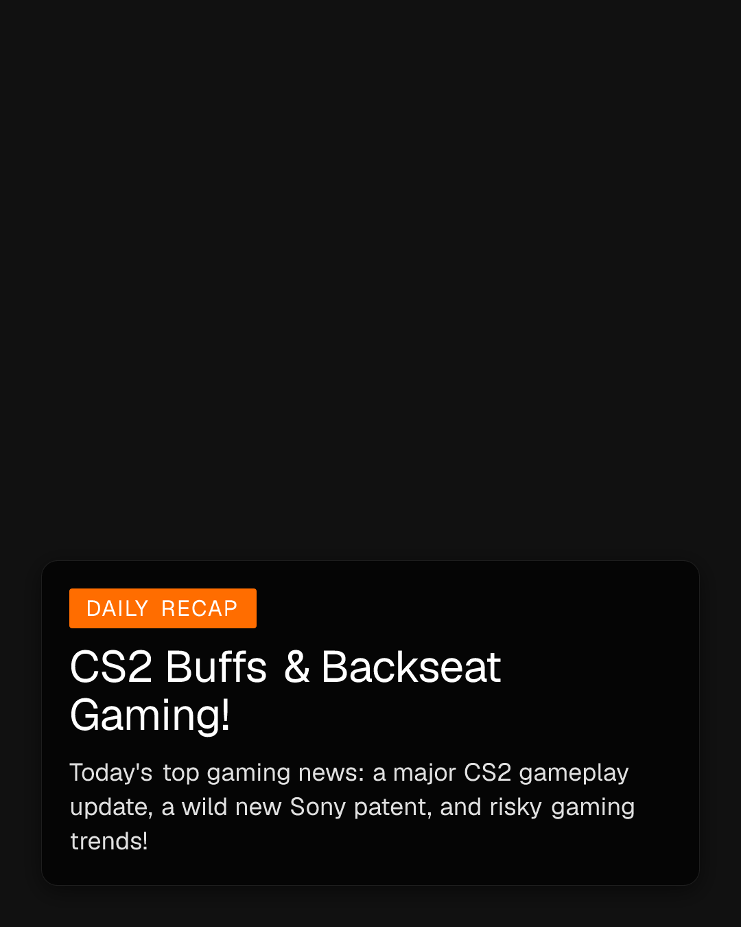 CS2 Buffs & Backseat Gaming! (1/6)
