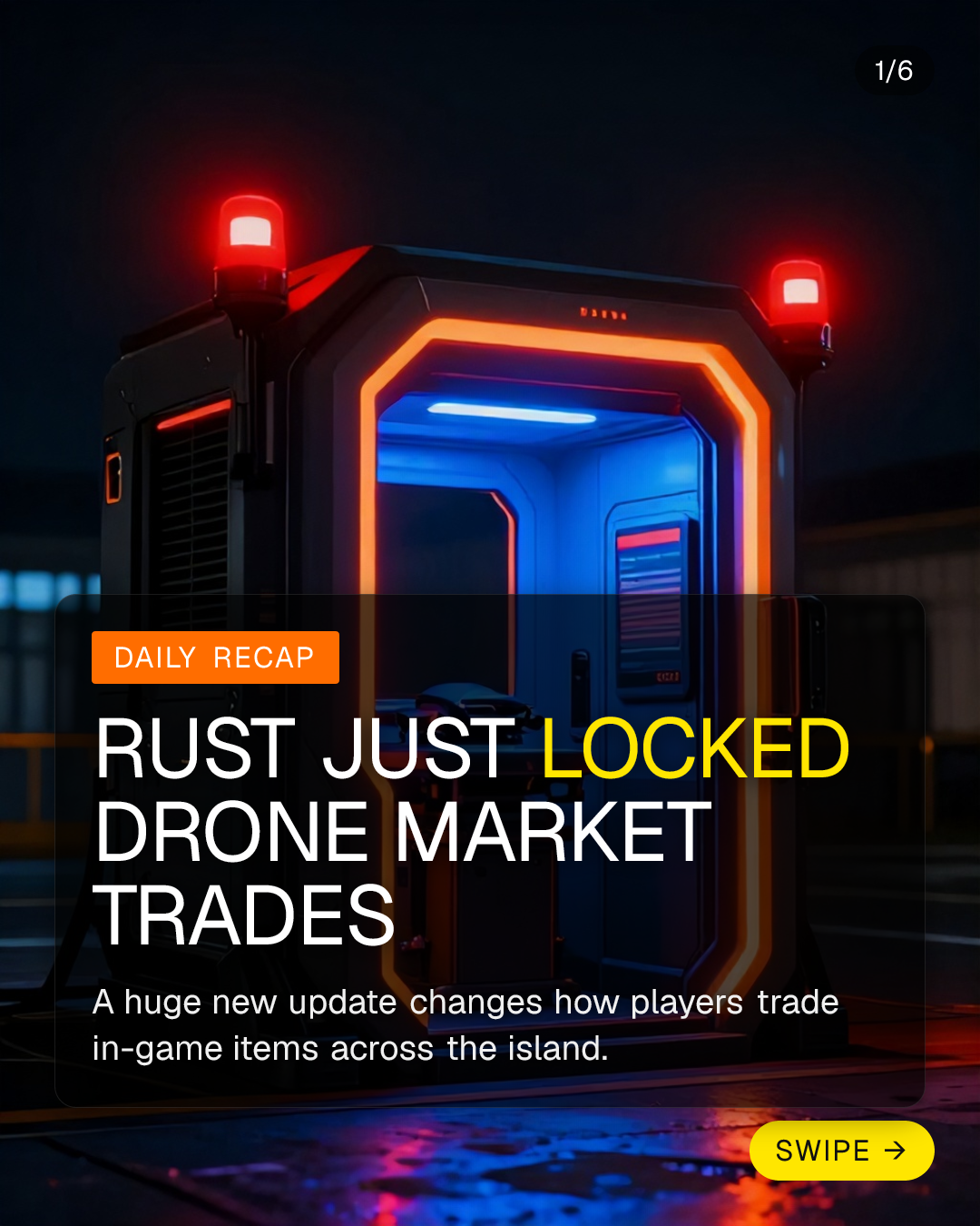 Rust just locked drone market trades (1/6)